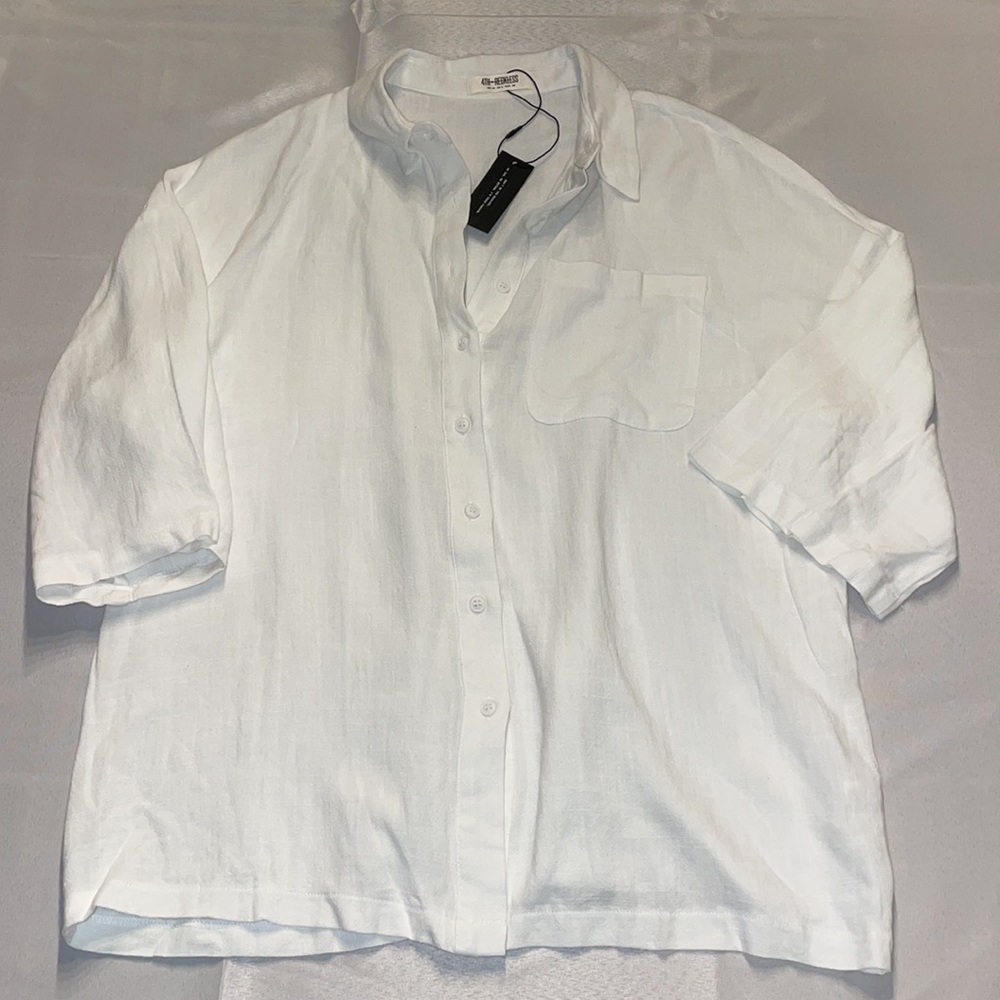 4th + Reckless White Blouse NWT Size Small